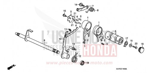 BARILLET DE SELECTION CRF70FB de 2011